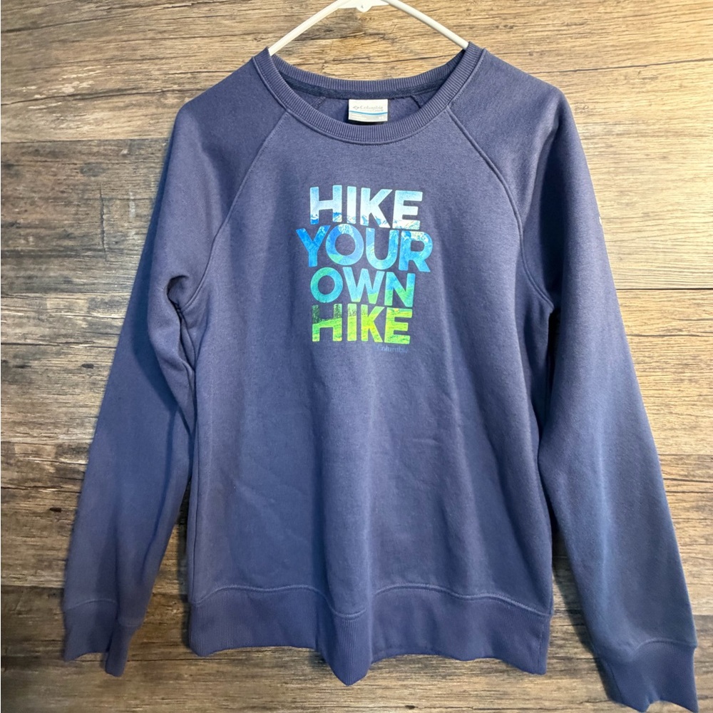 Columbia Blue Sweatshirt - Hike Your Own Hike